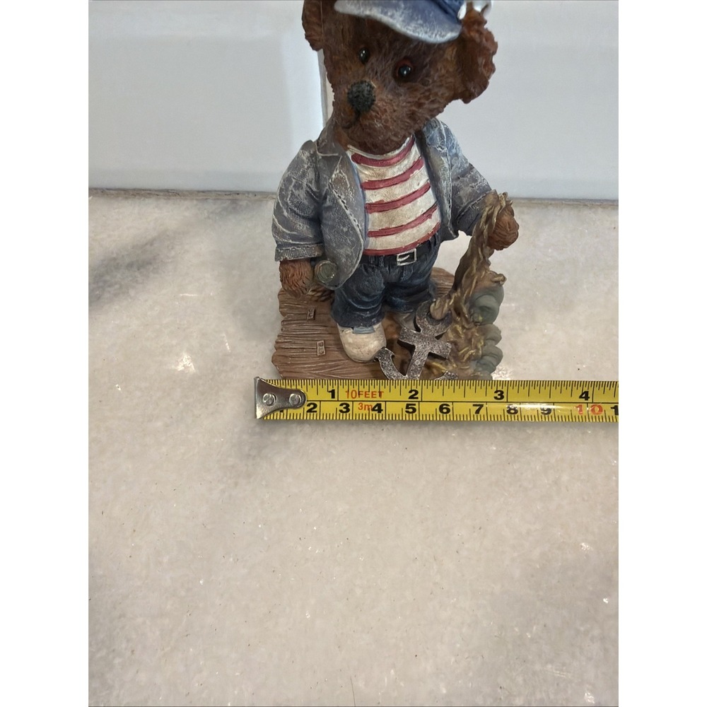 K's Collection Nautical Sailor Bear And Achor Figurine, Resin, 4 1/2" 000
